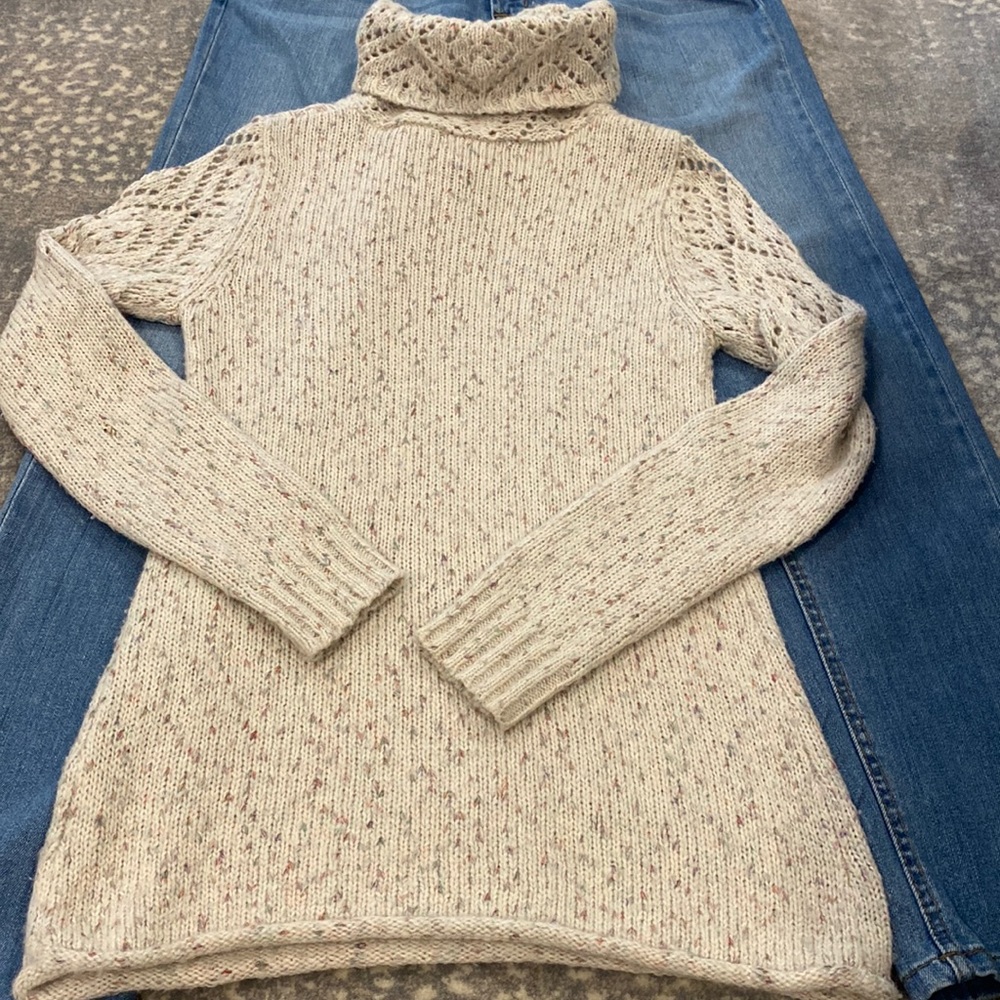 ANTHROPOLOGY KIMCHI & BLUE GORGEOUS COWL NECK SWEATER WITH DETAILS - Picture 3 of 16